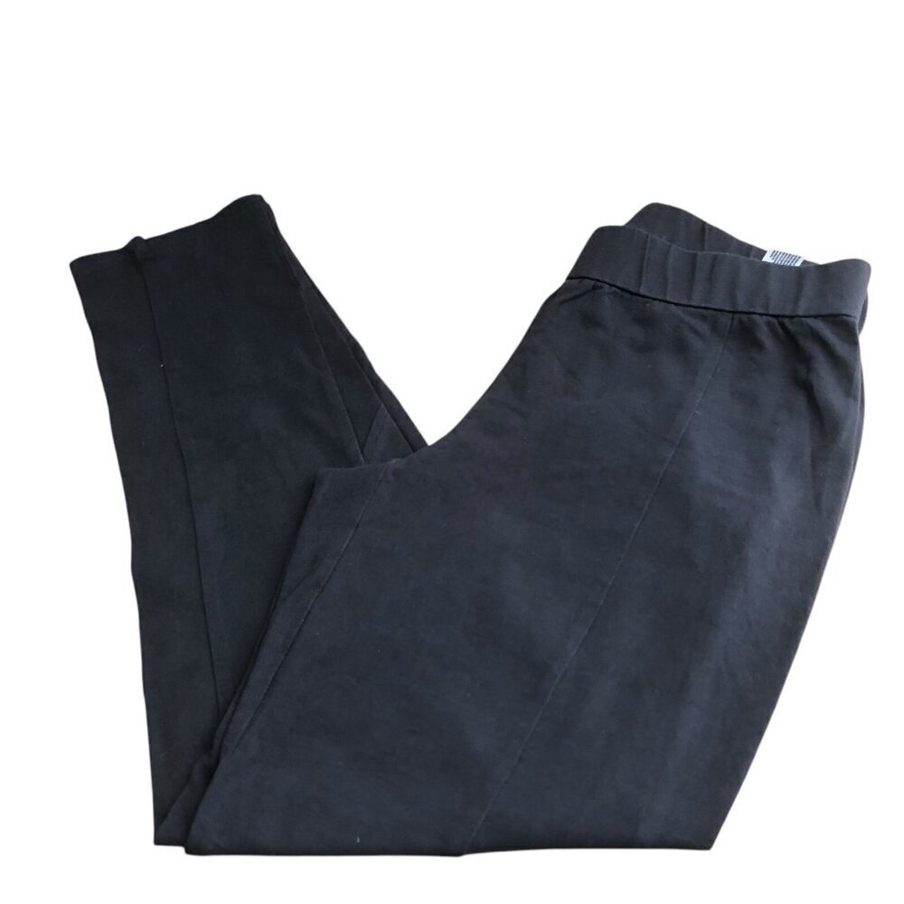 Eileen Fisher Zip Ankle Pants Petite Women's size S Gray Organic Cotton Pull On